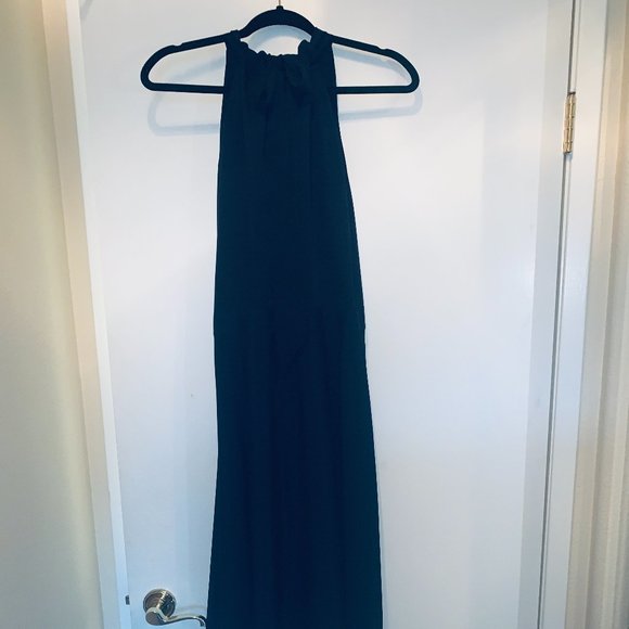 NWT Tahari ASL halter dress, a-line, mid-length, special occasion, Navy, size 10 - Picture 9 of 10